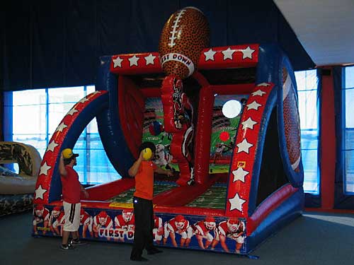 first down sports inflatable game rental