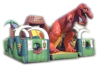 Jurassic Park Bounce House with Obstacle Course