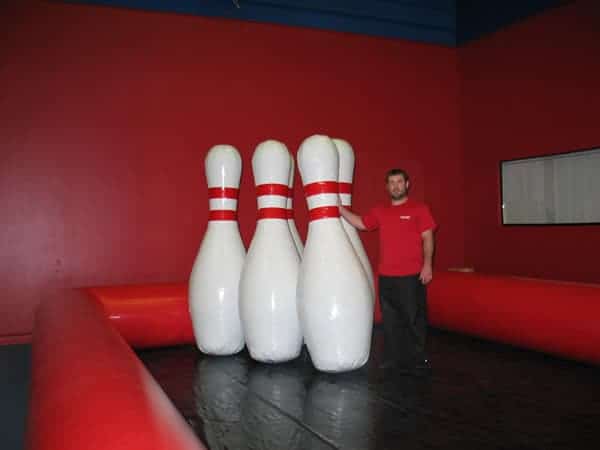 Bowling Pins larger than an adult man