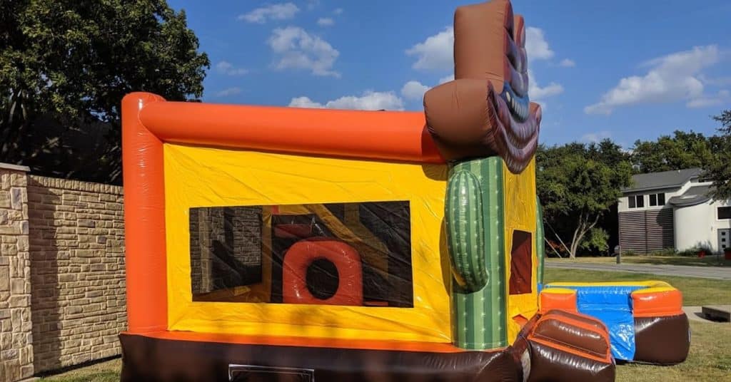 Left Side View - Western Bounce House