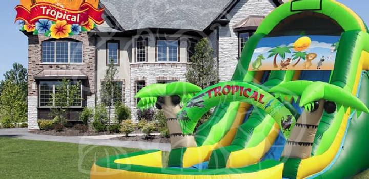 Tropical Waterslide Rental for your Birthday Party