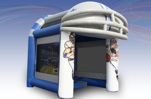 Inflatable football toss game rental in Dallas