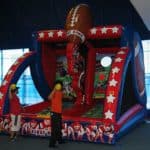 football themed inflatable game