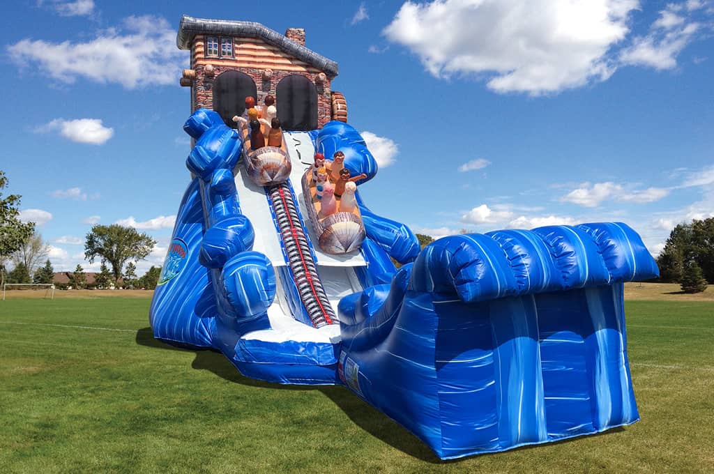 Giant Log Ride Water Slide - Front View