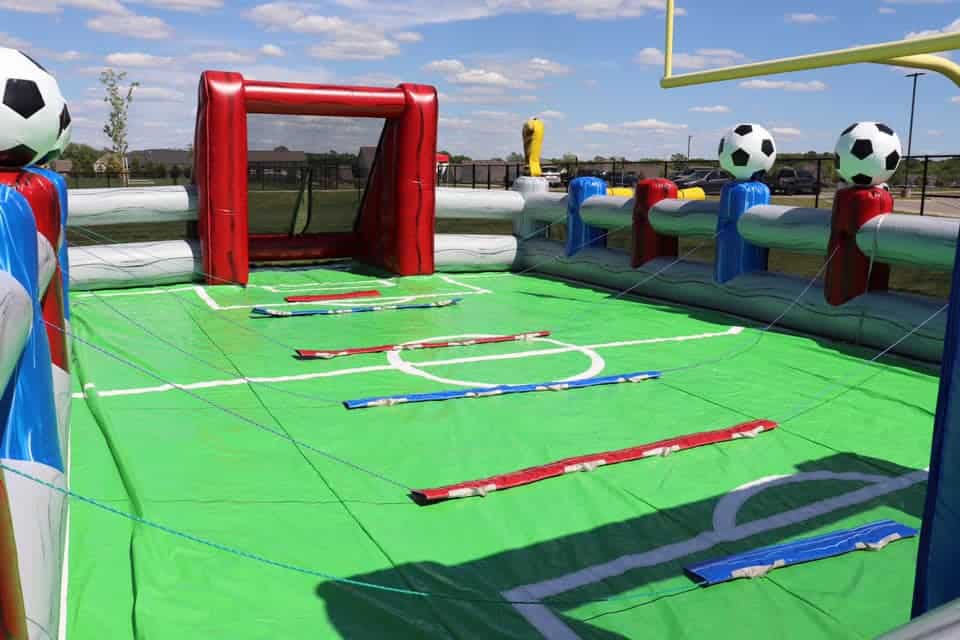 Inflatable Lifesize Foosball Table for Rent