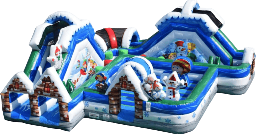 Winter Playground Obstacle Course Rental1