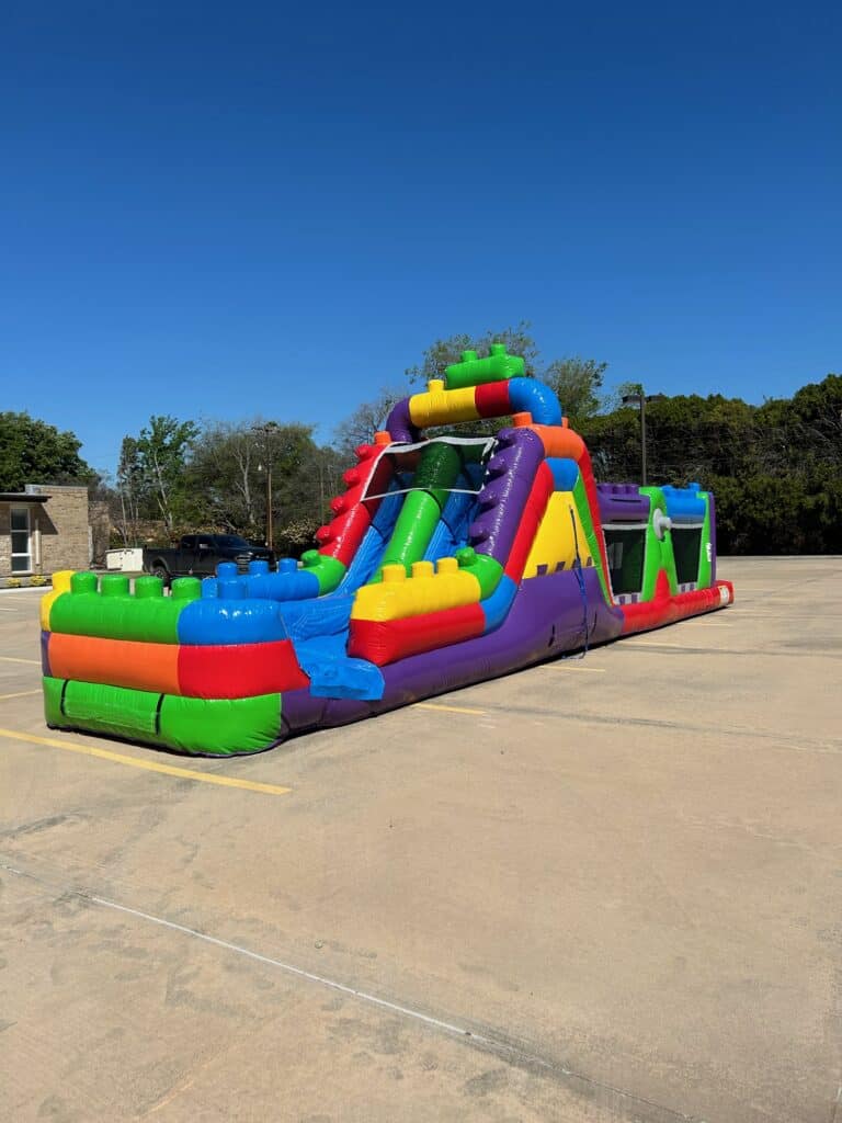 Giant Lego Style Obstacle Course Rental