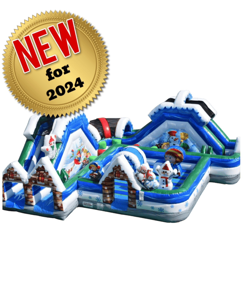 Winter playground obstacle course rental 2024