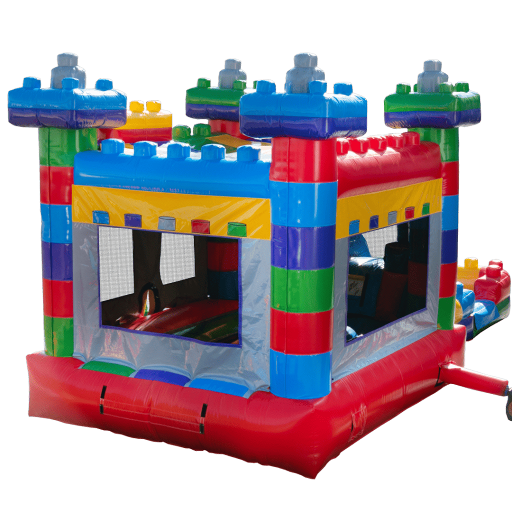 Mega Blocks Bounce House with Slide Rental 07